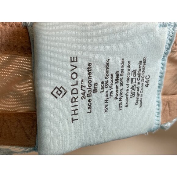 ThirdLove 24/7 Lace Balconette Bra 44C New with tags! - Picture 2 of 7